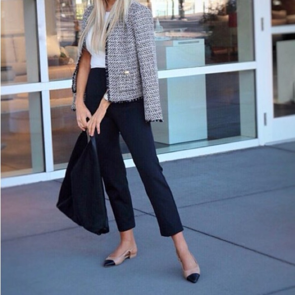 Express Tweed Gold Button Blazer - Picture 3 of 6